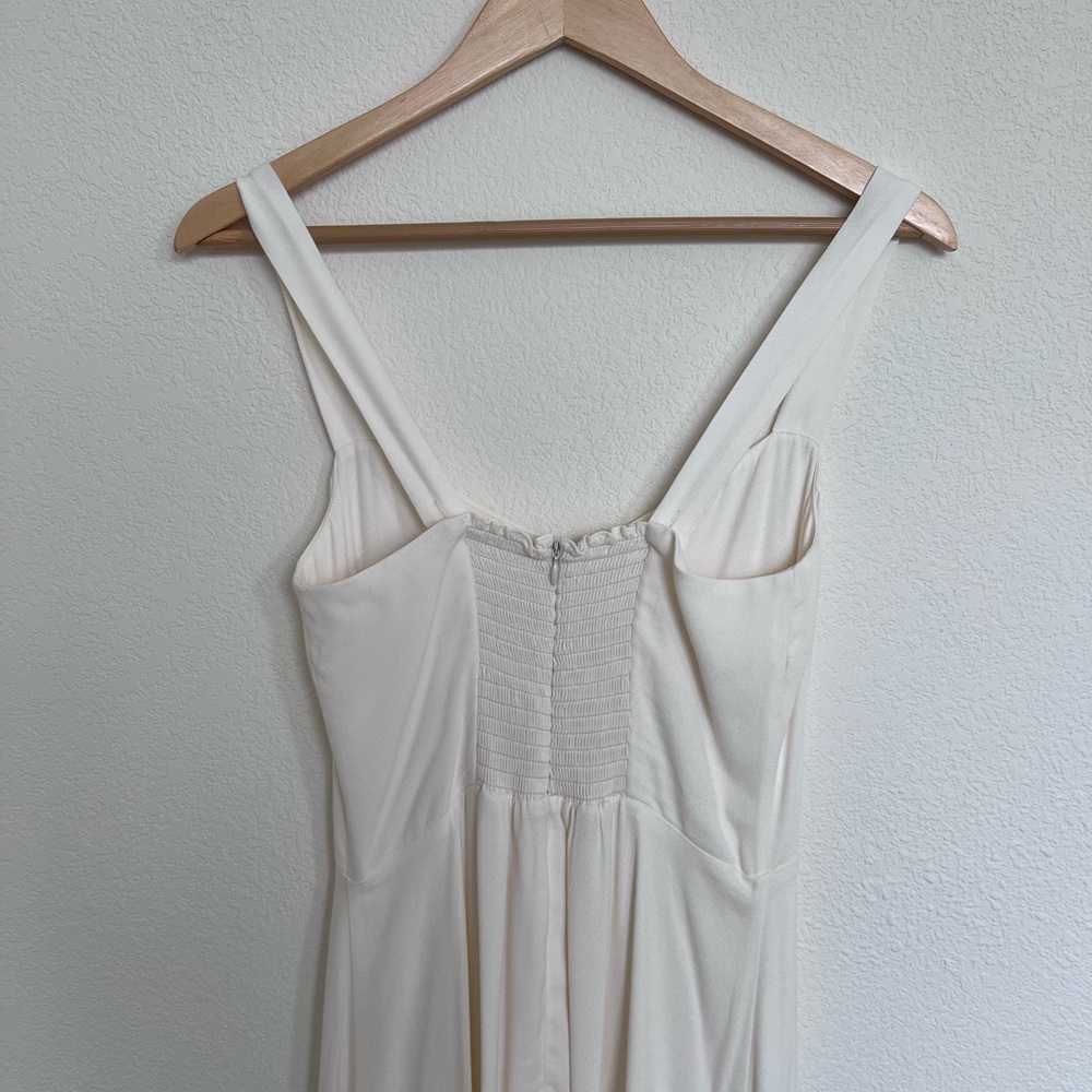 Reformation Ivory Fringe Midi Dress - Picture 9 of 10